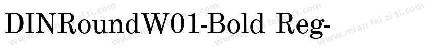 DINRoundW01-Bold Reg字体转换